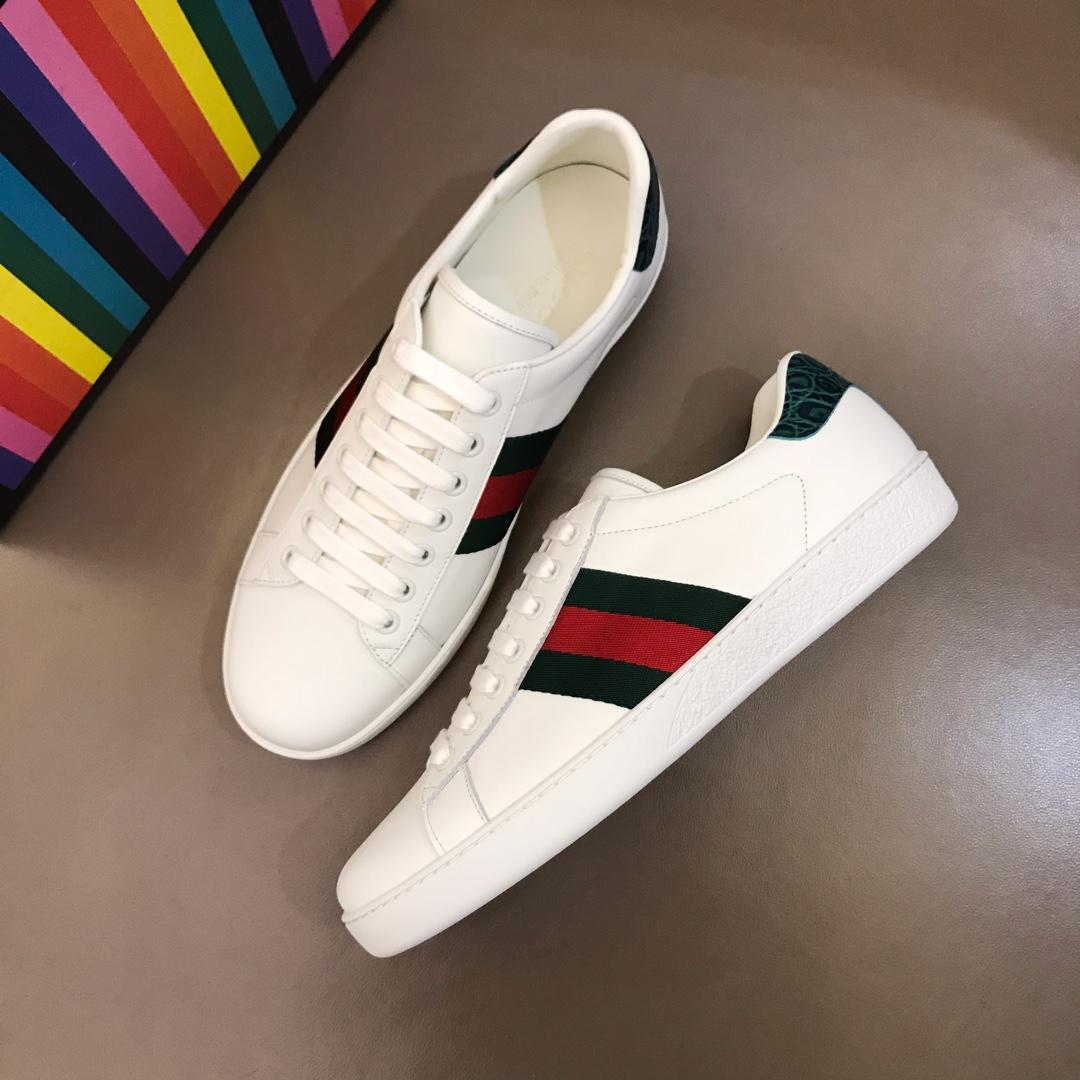 GUCCI ACE LEATHER SNEAKER