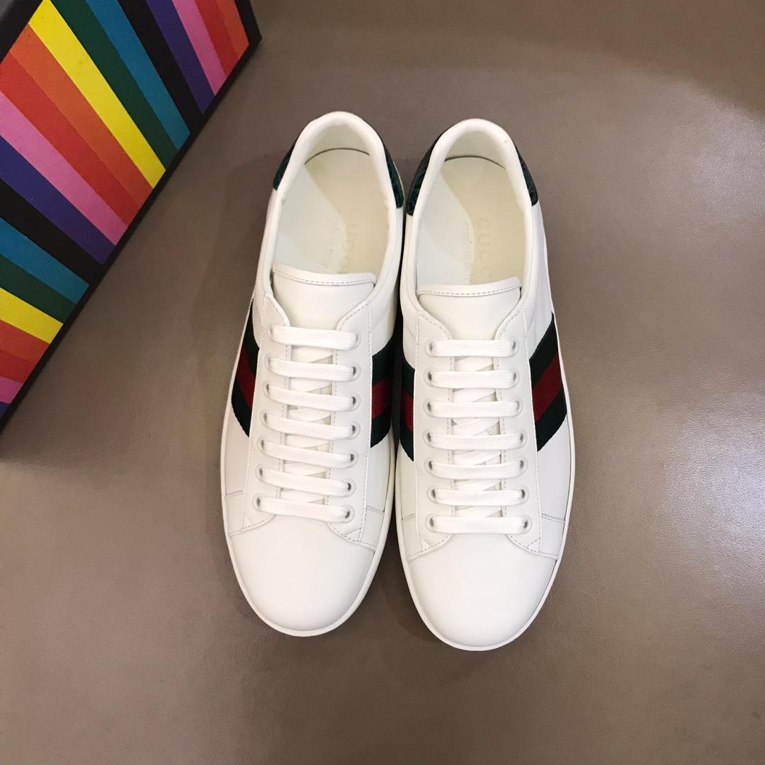 GUCCI ACE LEATHER SNEAKER