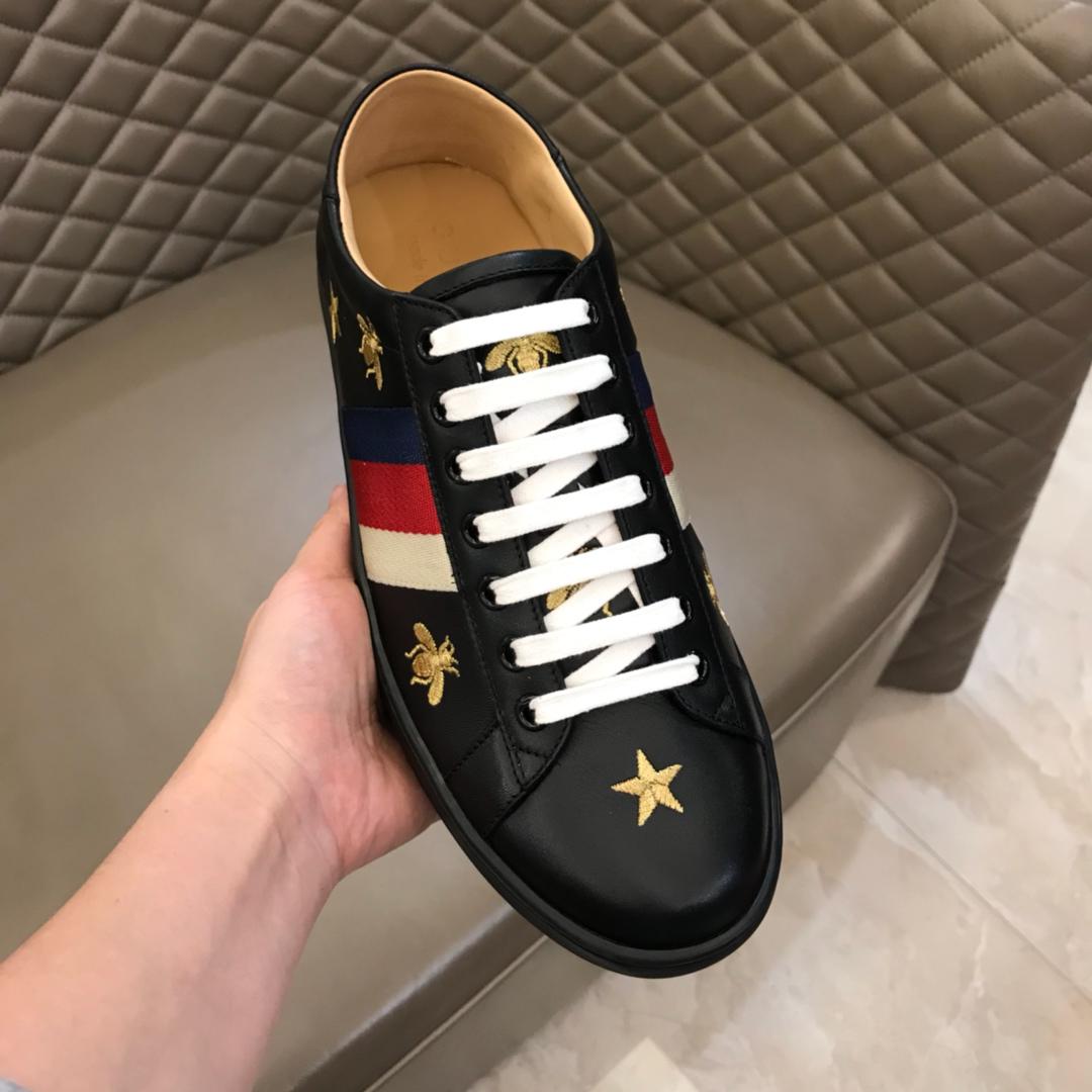 GUCCI BLACK BEE STAR WEB RED WHITE BLUE