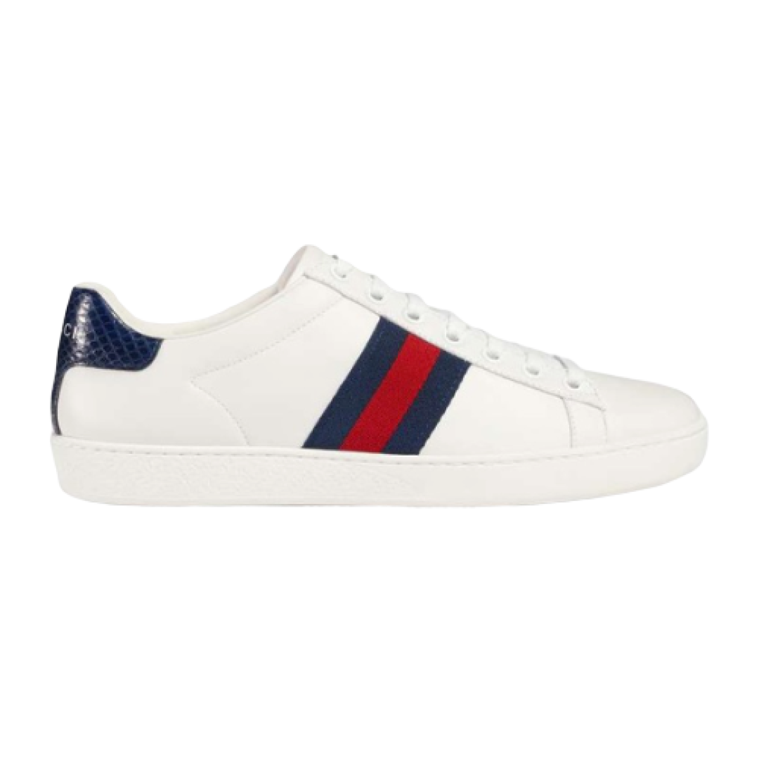 GUCCI ACE NAVY BLUE SNEAKER