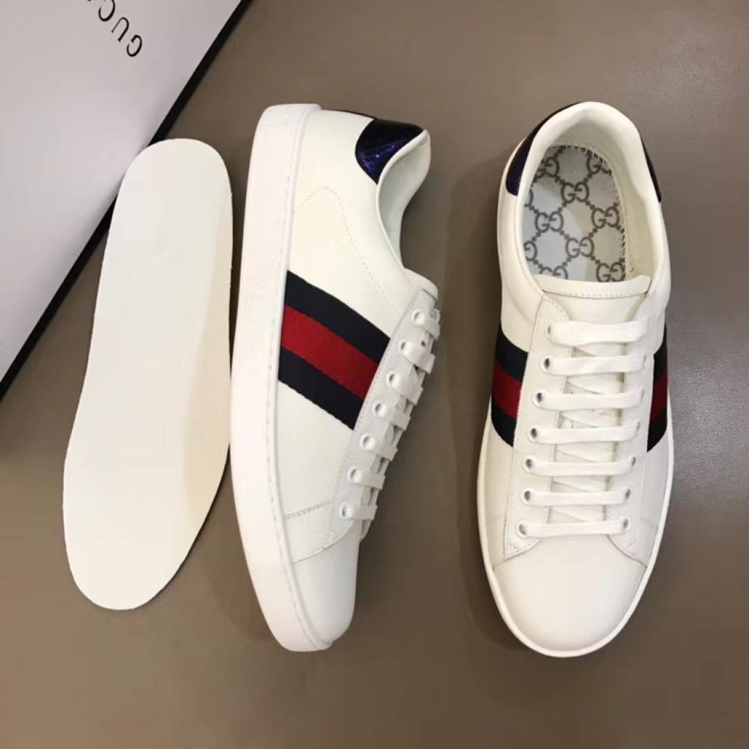 GUCCI ACE NAVY BLUE SNEAKER