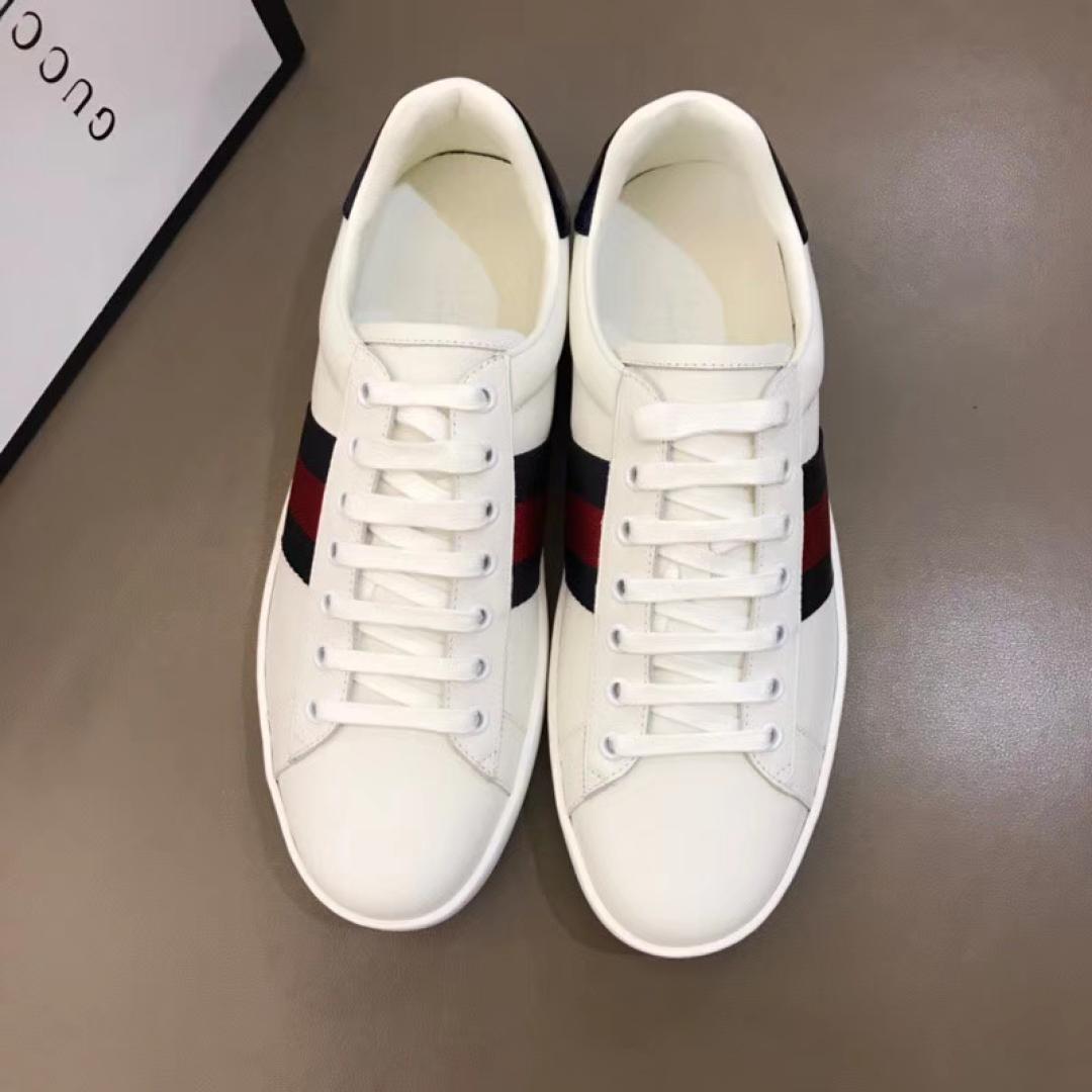 GUCCI ACE NAVY BLUE SNEAKER
