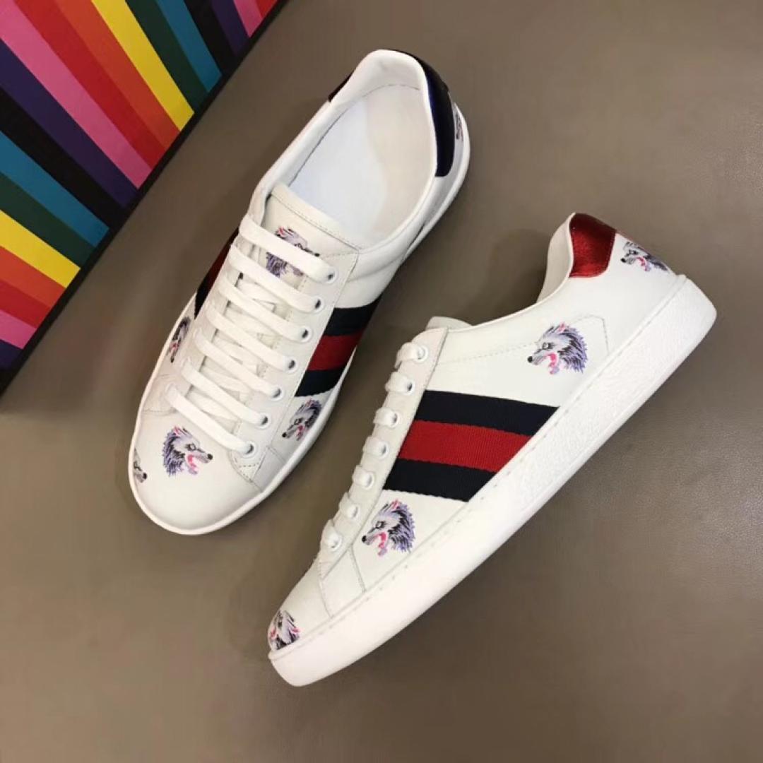 GUCCI ACE WOFT PRINT SNEAKER