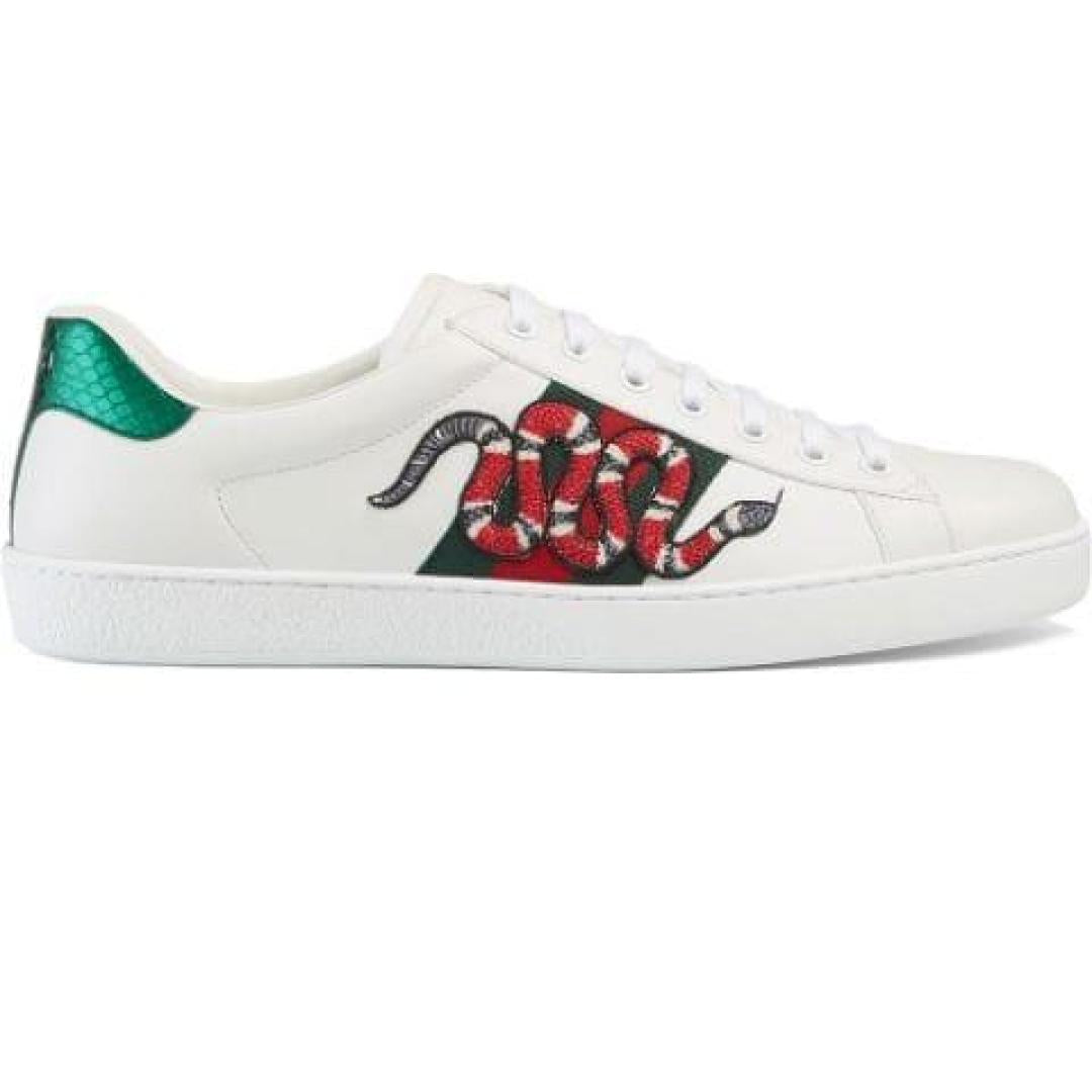 GUCCI ACE EMBROIDERED SNEAKER