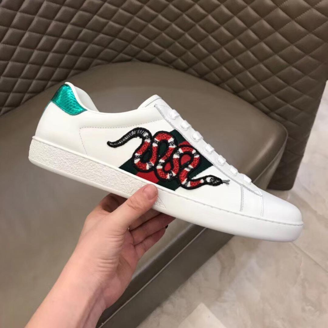 GUCCI ACE EMBROIDERED SNEAKER