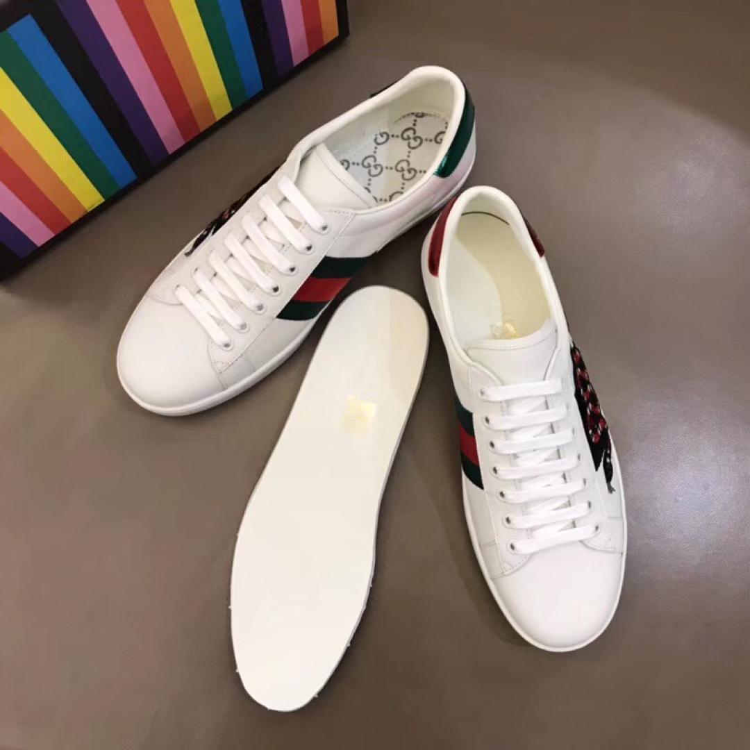 GUCCI ACE EMBROIDERED SNEAKER