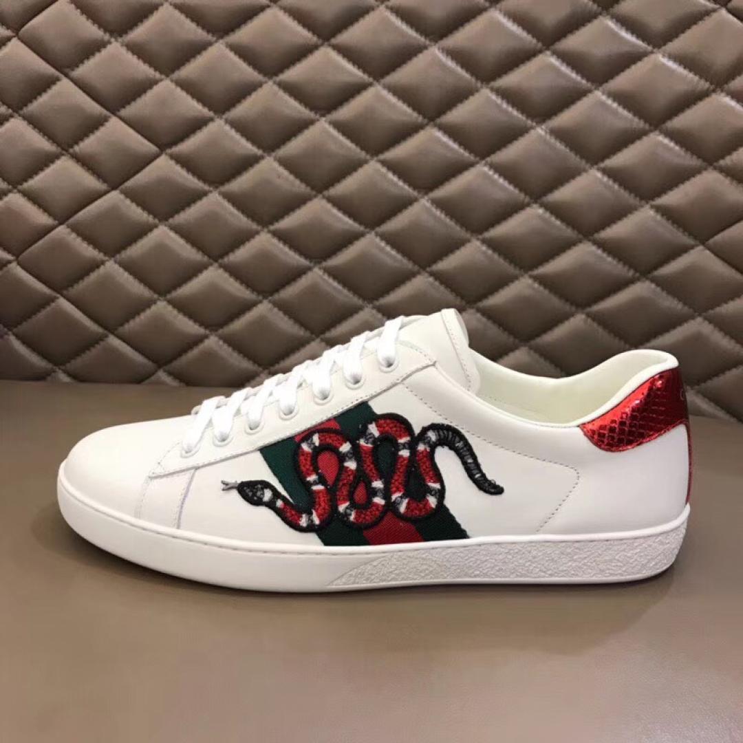 GUCCI ACE EMBROIDERED SNEAKER