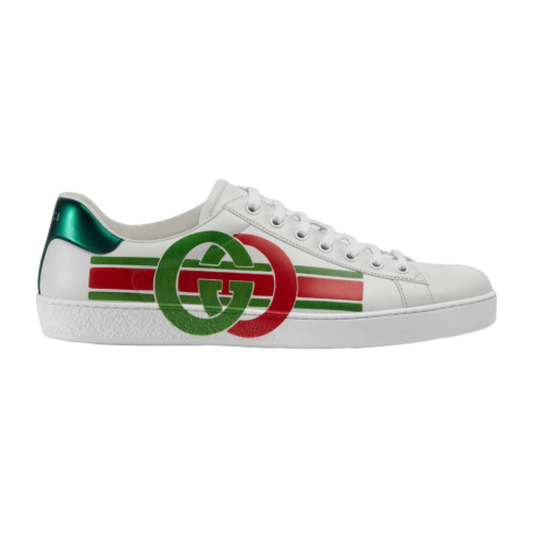 GUCCI MEN'S ACE SNEAKER WITH INTERLOCKING G