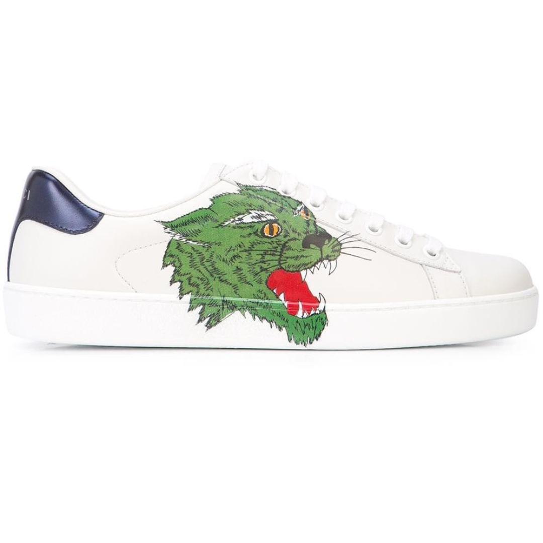 GUCCI ACE PANTHER SNEAKER WHITE