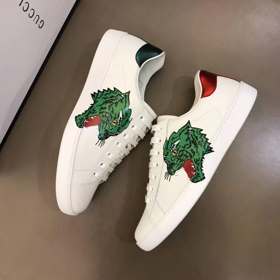 GUCCI ACE PANTHER SNEAKER WHITE