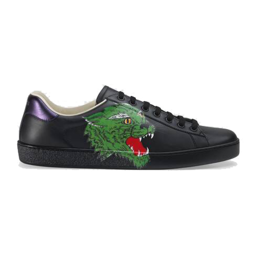 GUCCI ACE PANTHER SNEAKER BLACK