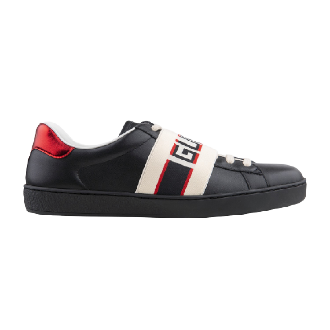 GUCCI STRIPE LEATHER SNEAKER