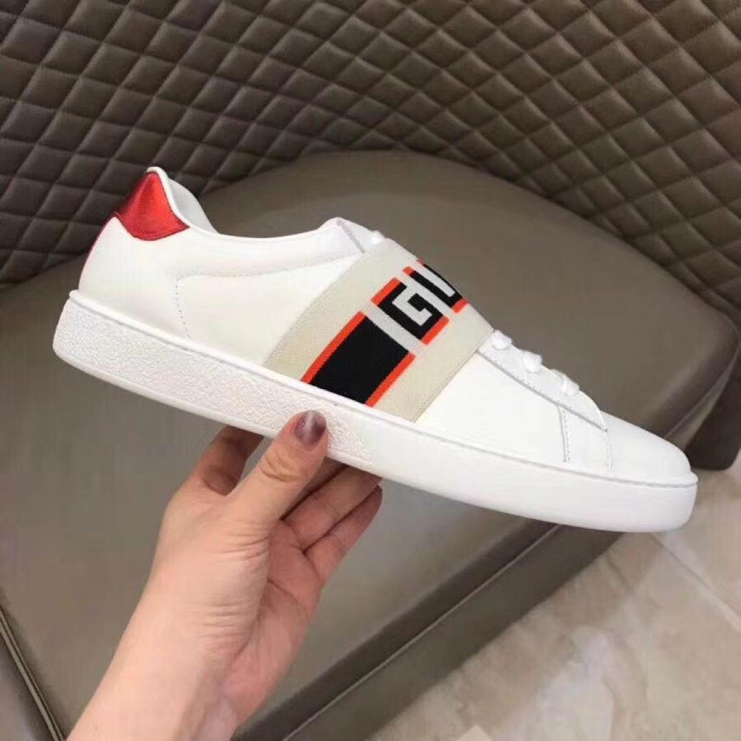 GUCCI STRIPE LEATHER SNEAKER