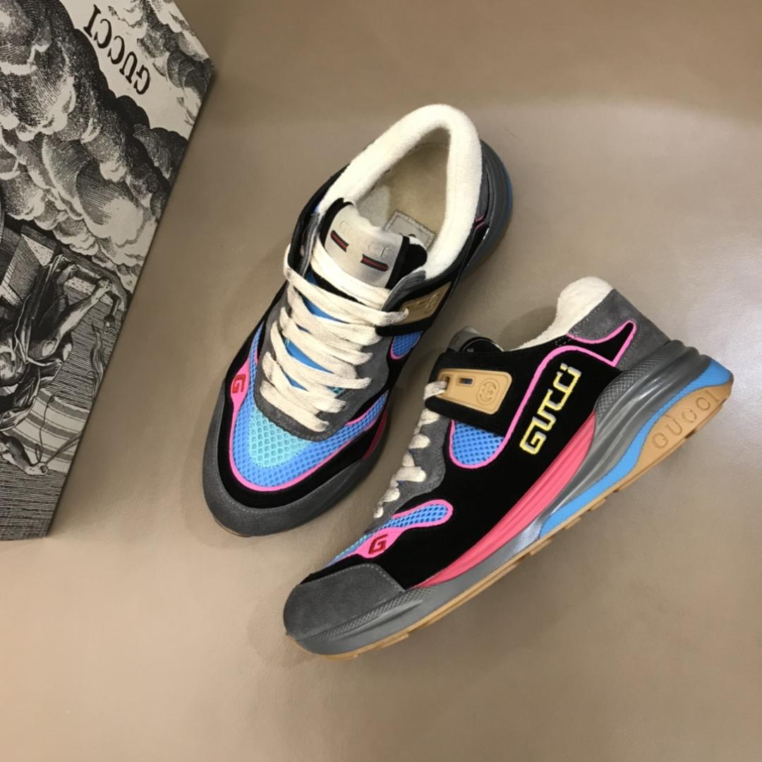 GUCCI ULTRAPACE LEATHER SNEAKERS