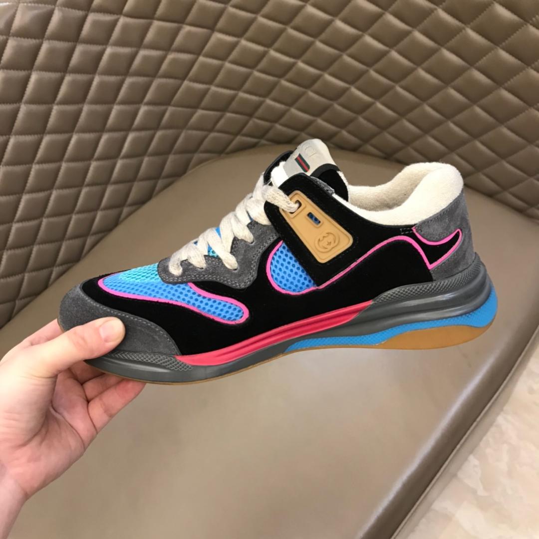 GUCCI ULTRAPACE LEATHER SNEAKERS