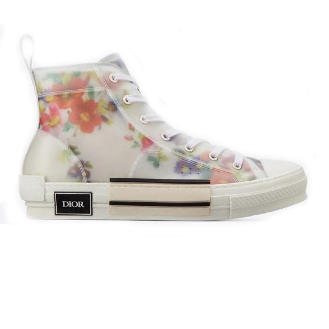 DIOR FLOWERS TECHNICAL CANVAS "B23" HIGH-TOP SNEAKER