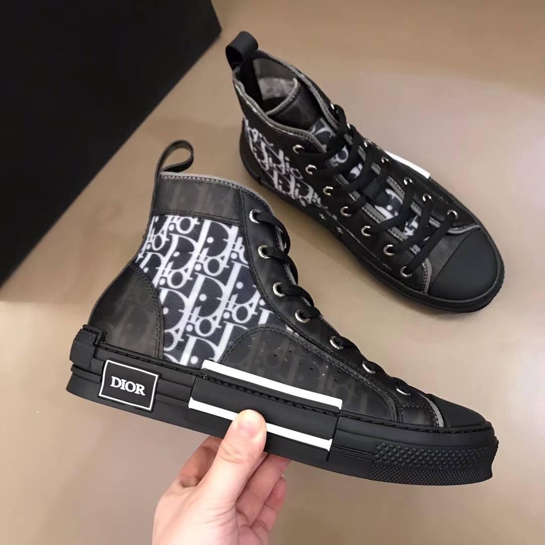 DIOR OBLIQUE SNEAKER "B23" HIGH-TOP