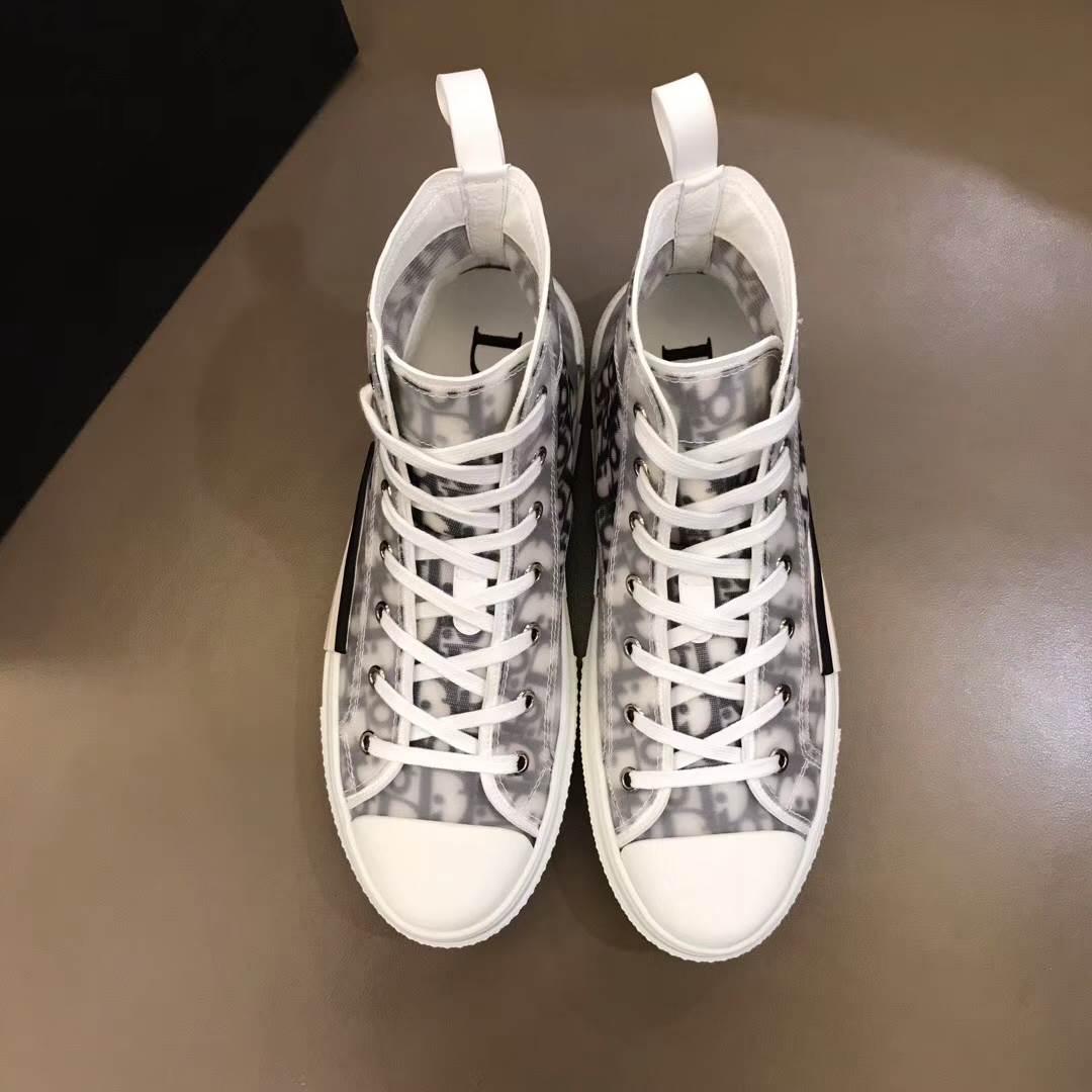 DIOR "B23" HIGH-TOP DIOR OBLIQUE SNEAKER