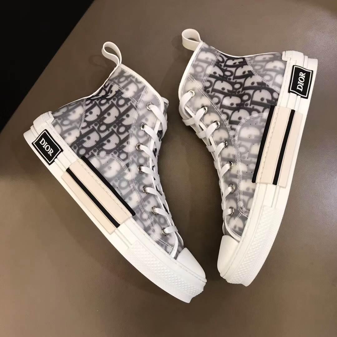 DIOR "B23" HIGH-TOP DIOR OBLIQUE SNEAKER