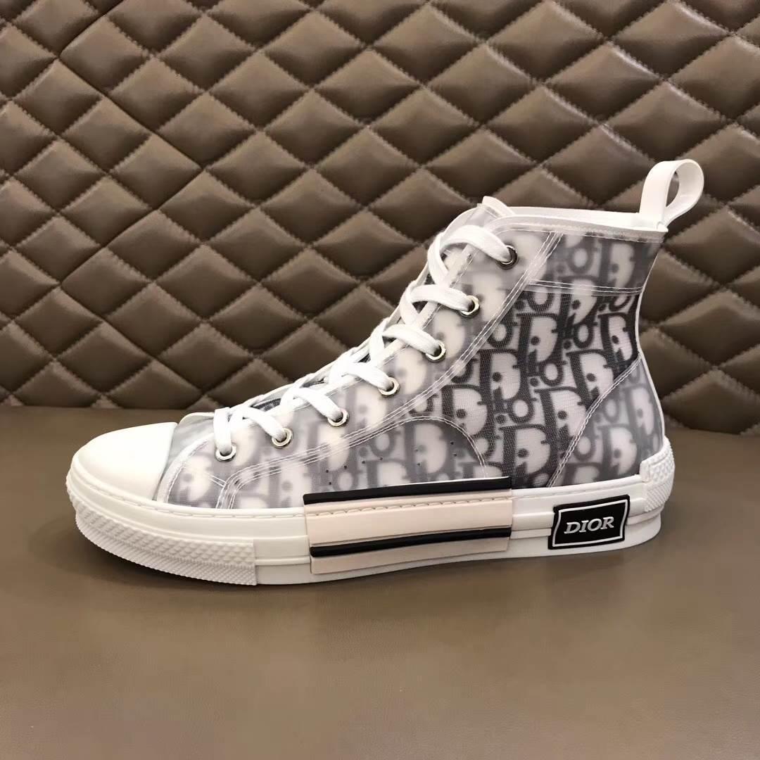 DIOR "B23" HIGH-TOP DIOR OBLIQUE SNEAKER
