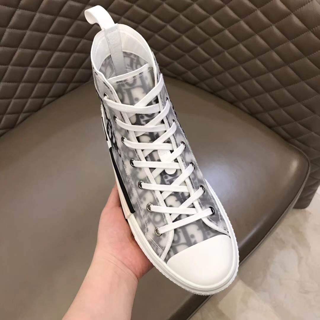 DIOR "B23" HIGH-TOP DIOR OBLIQUE SNEAKER