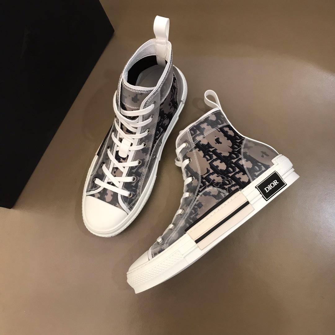DIOR "B23" HIGH-TOP SAFARI DIOR OBLIQUE SNEAKER
