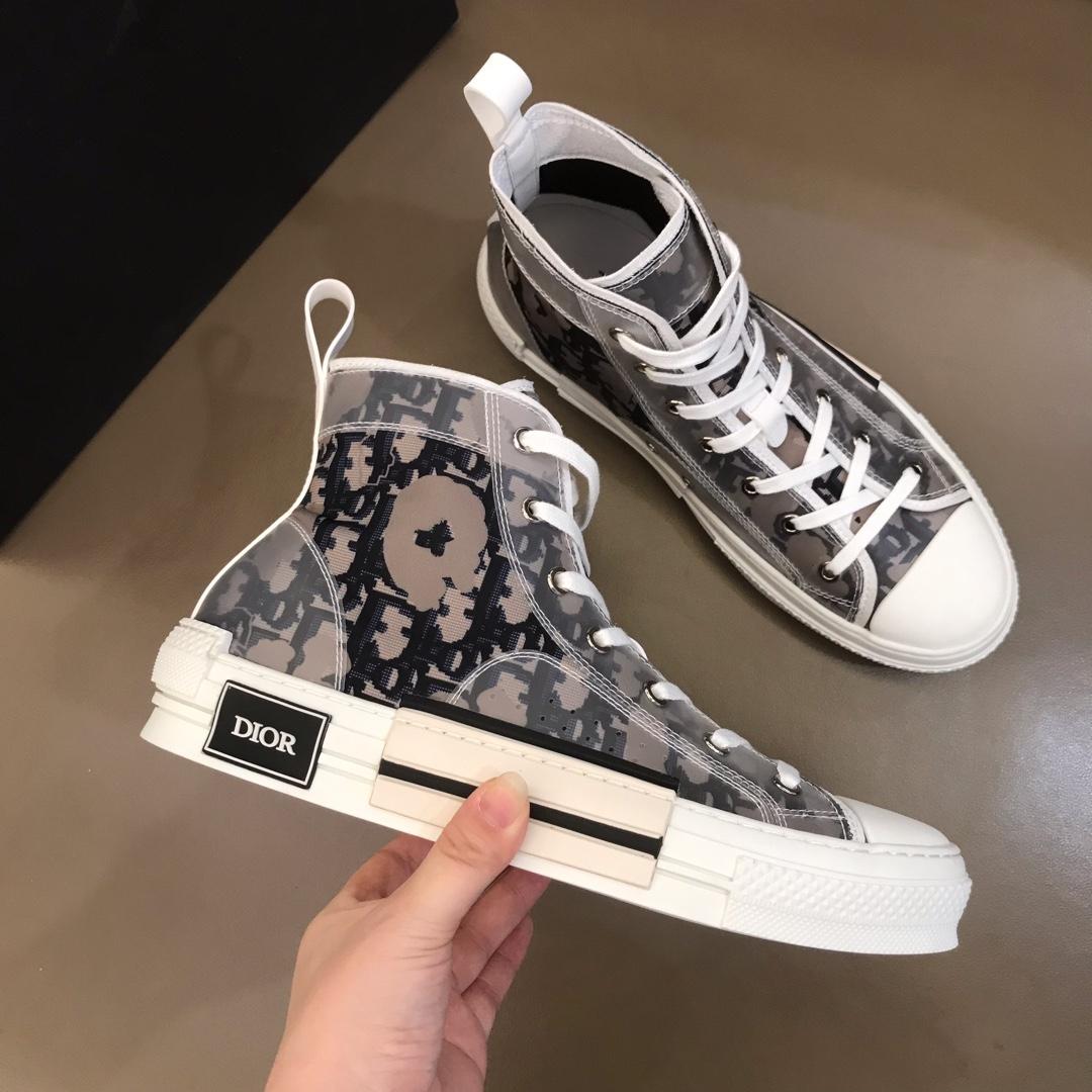 DIOR "B23" HIGH-TOP SAFARI DIOR OBLIQUE SNEAKER