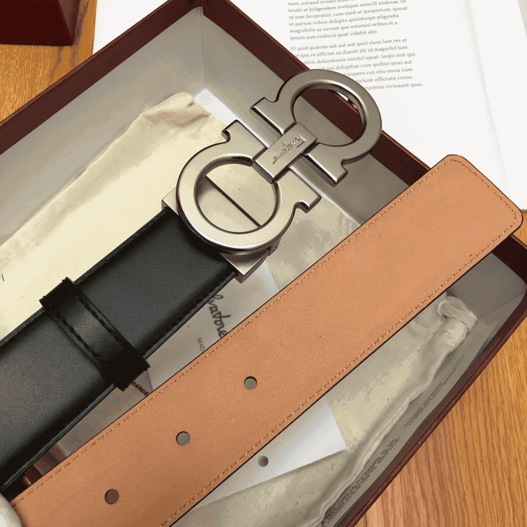 SALVATORE FERRAGAMO DOUBLE GANCIO BELT