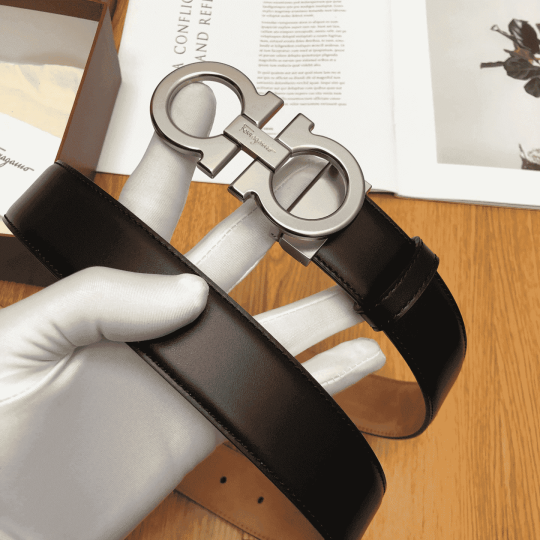 SALVATORE FERRAGAMO DOUBLE GANCIO BELT