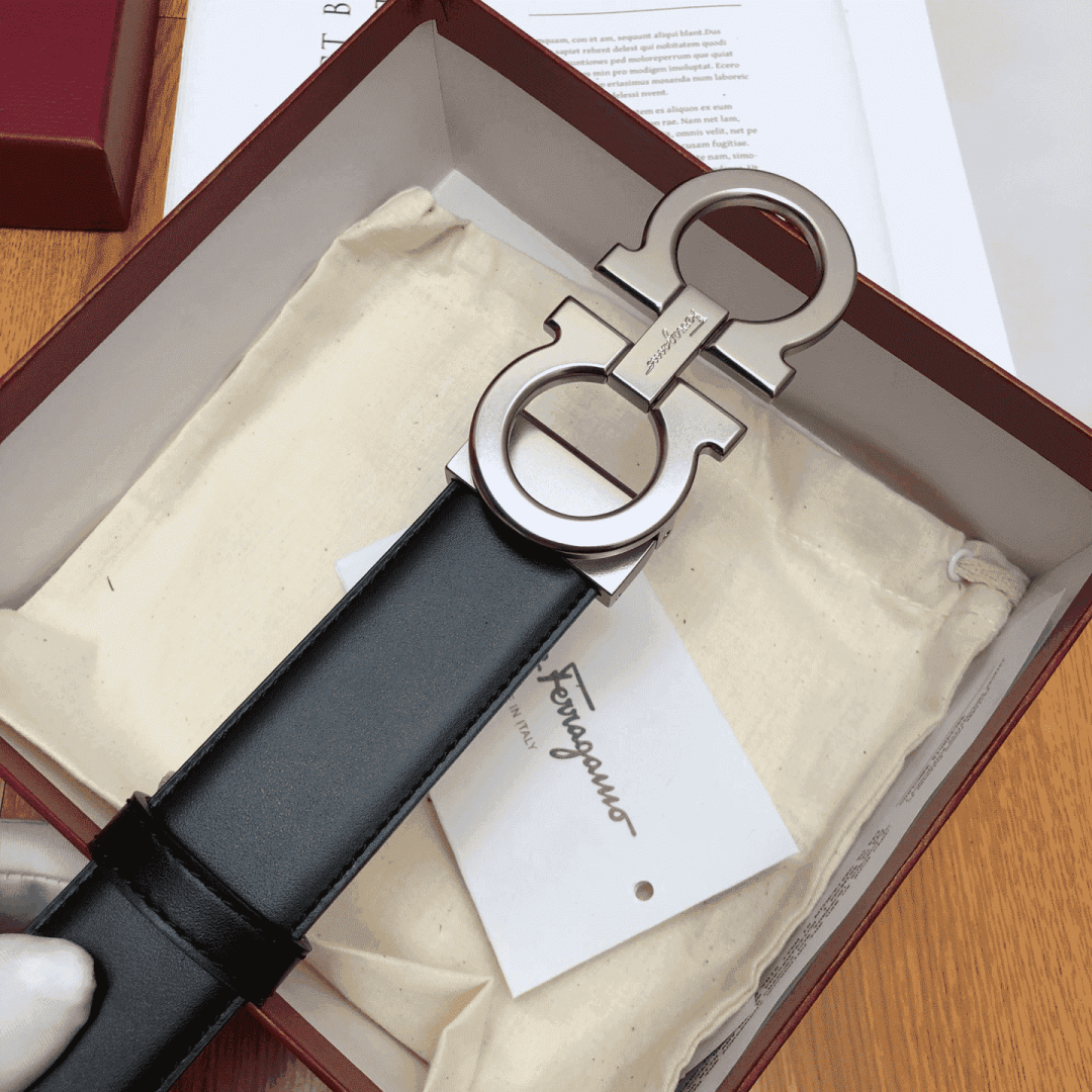 SALVATORE FERRAGAMO DOUBLE GANCIO BELT