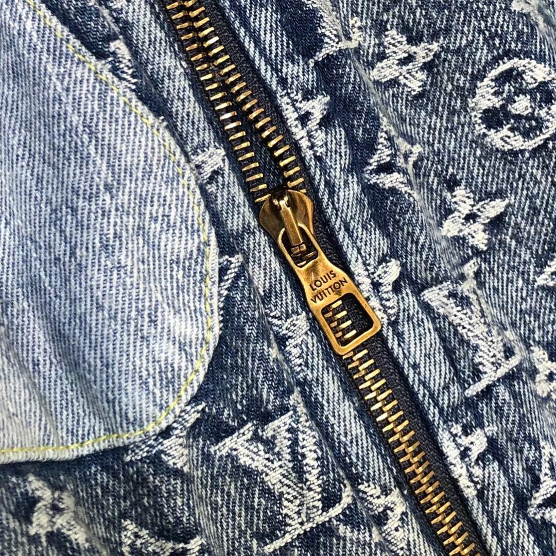LOUIS VUITTON X NIGO MONOGRAM PATCHWORK DENIM HOODIE